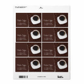 コーヒーカップ&ビーンズ住所 シール (フルシート)