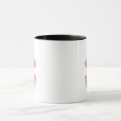 コーヒーカップ ピンクの花の花瓶 (中央)