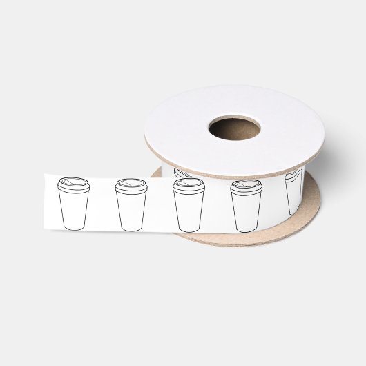 コーヒーカップ(ペーパートーゴ) サテンリボン (リール)