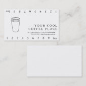 コーヒーカップ(ペーパートーゴ) ロイヤリティカード (正面/裏面)