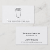 コーヒーカップ(ペーパートーゴ) 名刺 (正面/裏面)