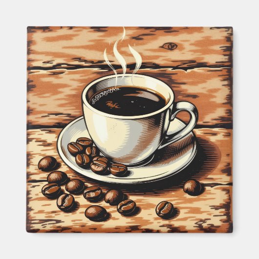 コーヒーカップ マグネット (正面)