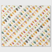 コーヒーカップ ラッピングペーパー (フラット)