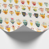 コーヒーカップ ラッピングペーパー (角)