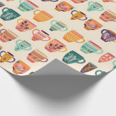 コーヒーカップ ラッピングペーパー (角)