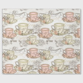 コーヒーカップ ラッピングペーパー (フラット)