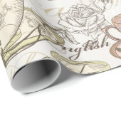 コーヒーカップ ラッピングペーパー (ロールコーナー)