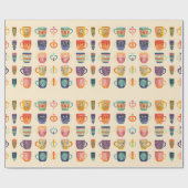 コーヒーカップ ラッピングペーパー (フラット)