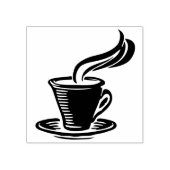 コーヒーカップ ラバースタンプ (インプリント)