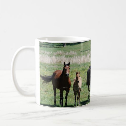 コーヒーカップ-ロバ及び子馬 コーヒーマグカップ (左)