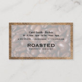 コーヒーカップ |大理石金ゴールド |パンチカード 名刺 (裏面)