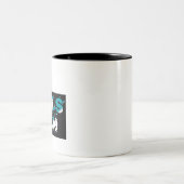 コーヒーカップ：女の子缶 ツートーンマグカップ (中央)