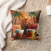 コーヒーカップ&枕 クッション (ブランケット)