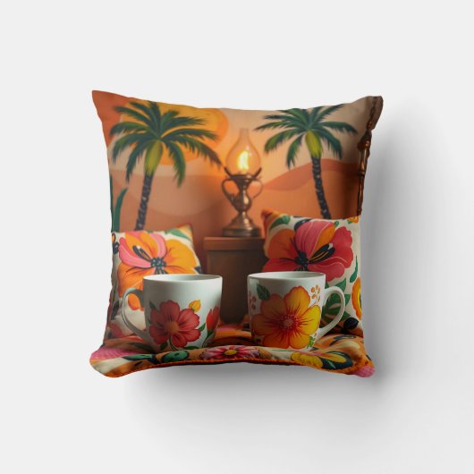 コーヒーカップ&枕 クッション (正面)