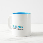 コーヒーカップ：看護 ツートーンマグカップ (正面左)