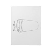 コーヒーカップ(紙行き) ノートパッド (回転)