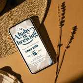 コーヒーカップ A Baby is Brewing レトロベビーシャワー  招待状