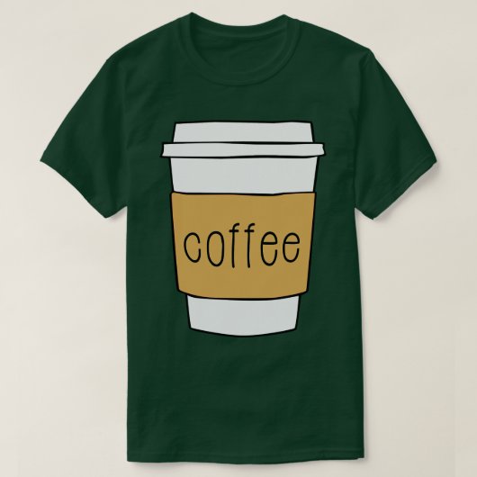 コーヒーカップ Tシャツ (デザイン正面)