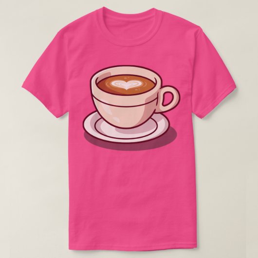 コーヒーカップ Tシャツ (デザイン正面)