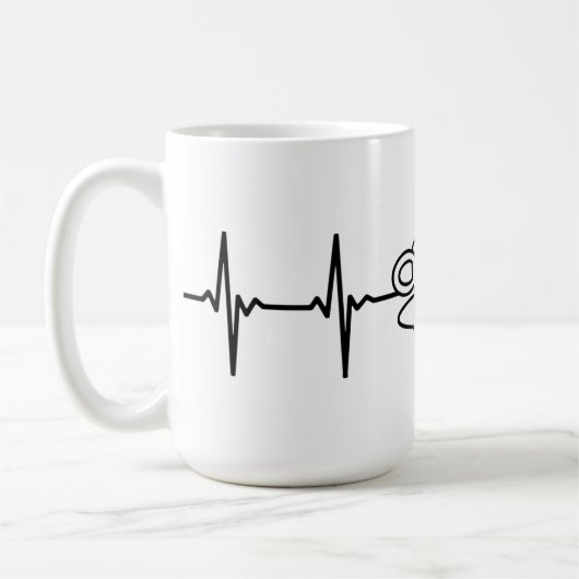 コーヒーカップEKG コーヒーマグカップ (左)