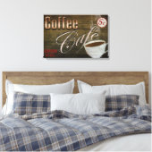 コーヒーカフェのサイン – 24 X 16 WRAP-のまわりに CANVAS キャンバスプリント (インサイチュ (寝室))