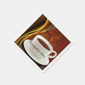 コーヒーカフェアート スタンダードカクテルナプキン (角)