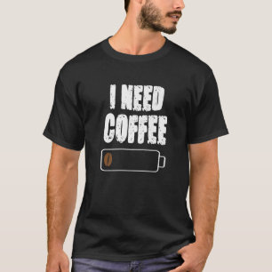 コーヒーカフェインのコーヒーカップがビーバーを飲む Tシャツ