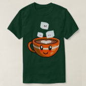 コーヒーカフェインカフェEspressoカプチーノ16 Tシャツ (デザイン正面)