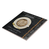 コーヒーカフェインカプチーノハートアートコーヒーショップ タイル (側面)