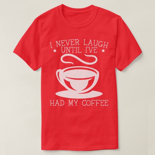 コーヒーカフェインバリスタコーヒー Tシャツ (デザイン正面)
