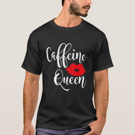コーヒーカフェイン女王 Tシャツ (正面)
