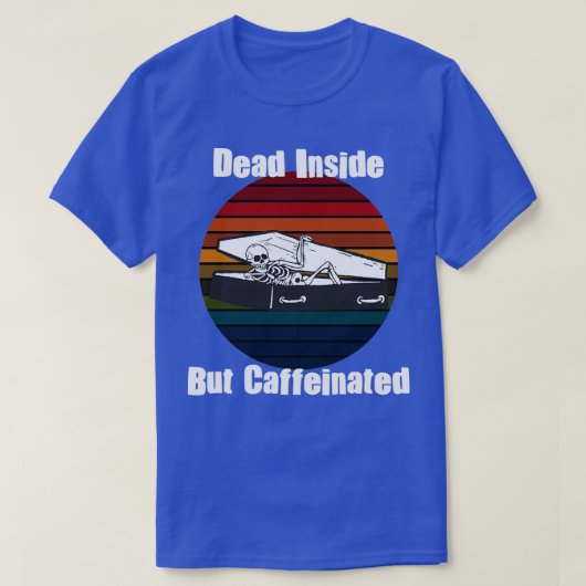 コーヒーカフェイン Tシャツ (デザイン正面)