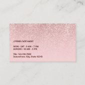 コーヒーカフェモダンバラ金ゴールドグリッターロイヤリティ ロイヤリティカード (裏面)