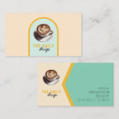 コーヒーカフェ名刺 名刺 (正面/裏面)