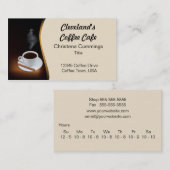 コーヒーカフェ名刺 名刺 (正面/裏面)