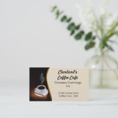 コーヒーカフェ名刺 名刺 (スタンド正面)