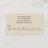 コーヒーカフェ名刺 名刺 (裏面)