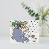コーヒーカフェ、はがき ポストカード (スタンド正面)