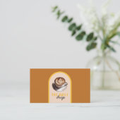 コーヒーカフェ 名刺 (スタンド正面)