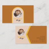 コーヒーカフェ 名刺 (正面/裏面)