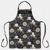 コーヒーカプチーノモチャデザートショップの事業名 エプロン (正面)