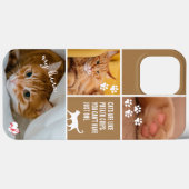 コーヒーカラーブロックキャットフォトコラージュモノグラムペット Case-Mate iPhoneケース (裏面 (横))