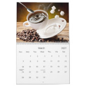 コーヒーカレンダー |いつもコーヒーの時間だ カレンダー (3月 2027)