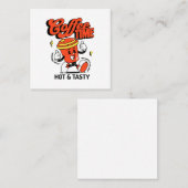 コーヒーカートゥーンレトロ スクエア名刺 (正面/裏面)