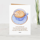 コーヒーカードの猫 カード (裏面)