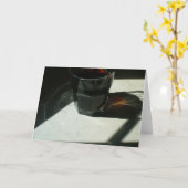 コーヒーガラス3 カード (黄色い花)