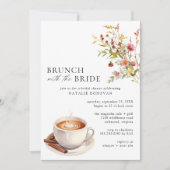 コーヒーガーデン |かわいい春ブライダルシャワーブランチ 招待状 (正面)