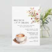 コーヒーガーデン |かわいい春ブライダルシャワーブランチ 招待状 (スタンド正面)