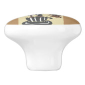 コーヒーガールセラミックノブ セラミックノブ (側面)