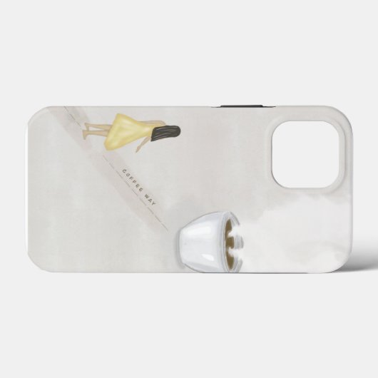 コーヒーガール Case-Mate iPhoneケース (裏面 (横))